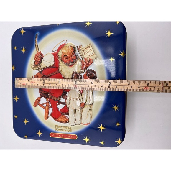 Vintage Circa 1947 Norman Rockwell Snickers Container Tin - Picture 9 of 10